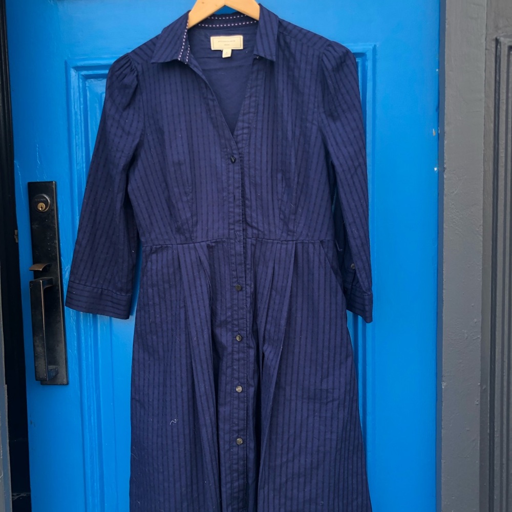 Anthropologie blue dress